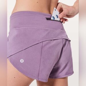 17. Lululemon Speed Up Low-Rise Short 2.5" (Smoked Mulberry)